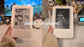 🃏kindle 3 keyboard aesthetic unboxing  is it worth it in 2024 [upl. by Howey764]