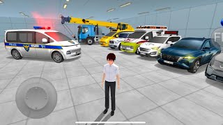 Police Car G Wagon amp All Super Car Parking in Garage amp Ramp Driving  3D Driving Class [upl. by Nottnerb]