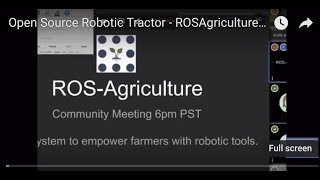 Open Source Robotic Tractor  ROSAgriculture  OSE [upl. by Yraek963]