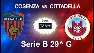 Cosenza vs Cittadella 00 quotRIFLESSIONIquot post gara [upl. by Reffotsirhc799]