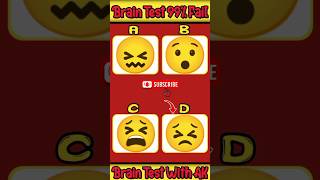 Brain Test With colorful Emoji 😱emojiquiz emojiiqtestbraintestiqtest shorts tranding viral [upl. by Aehr357]