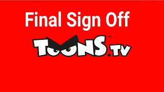 Toons TV Final Sign Off August 1st 2017 [upl. by Goldina]