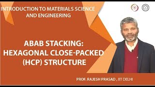 17 ABAB stacking Hexagonal ClosePacked HCP structure [upl. by Churchill]