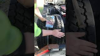 Tire Thumping semi mechanic semitrailer tires [upl. by Raynold]