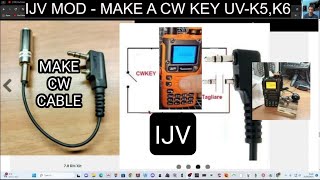 IJV Mod UVK6 K6  MAKE CW KEYER  MORSE code [upl. by Aciamaj]