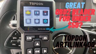 Topdon AL400 OBD2 Code Reader Review  Artilink AL400 [upl. by Umeko271]