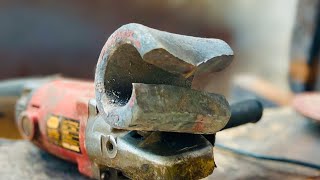 Axe Making  Forging A Sharp AXE From A Strange Rusty Leaf Spring [upl. by Riplex]