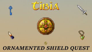 Tibia Ornamented Shield Quest  level 50  Free Account [upl. by Nodarse]