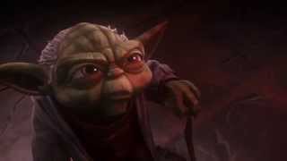 Star Wars The Clone Wars  Yoda amp Darth Banes ghost 1080p [upl. by Ynohtnacram912]