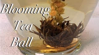 🌻 Blooming Tea Ball Flower  Tea Time [upl. by Reifnnej]