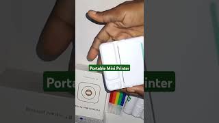 Portable mini printer YouTubeCreatorCommunity shorts smallbusiness miniprinter temu aliexpress [upl. by Cotter924]