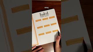 October bullet journal setup 🧡 hope we all have a good month bulletjournal bujo habittracker [upl. by Rehpotisrhc509]