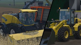 Ls15 Häckseln für eine Biogasanlage  New Holland DLC Test [upl. by Hterag]