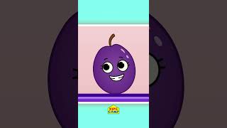 10 Fruits Rolling on the Shelf 🍇🍎 Fruits Song for Kids shorts kidssong abclearningclub [upl. by Atekihs]