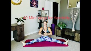 Vinyasa yoga flowincrease flexibility40min full body flow [upl. by Dodd69]