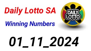 Daily Lotto SA Prediction 01112024 [upl. by Ruddy326]