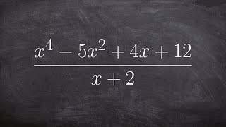 Dividing two polynomials using synthetic division [upl. by Torin8]