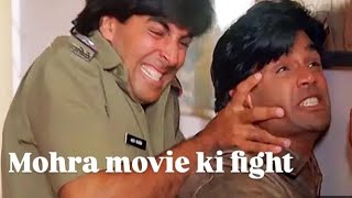 Mohra movie ke fight akshy Kumar Sunil shetti kalakar Shahbaz Khan Raja Hindustanibollywoodhindi [upl. by Enra]