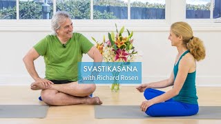 Svastikasana Homage to the Source with Richard Rosen  Yoga Anytime [upl. by Dorison227]