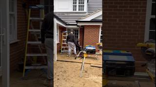 Nearly finished 🙌🏽 builders extension orangery carpentry decoration brick roofing windows [upl. by Ecnerat]