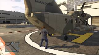 Gta5 How to open the cargobob back door [upl. by Ainollopa]