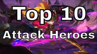 Castle Clash Top 10 Attack Heroes [upl. by Woodrow]