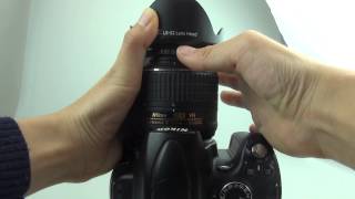 JJC LS Series Lens Hood Installation [upl. by Nnayrrehs]