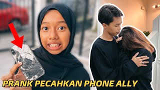 ABANG DAN ADIK PRANK ROSAKKAN PHONE ALLY [upl. by Eneli]