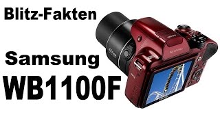 Samsung WB1100F Digitalkamera in der Schnellübersicht Blitz Fakten [upl. by Sassan]