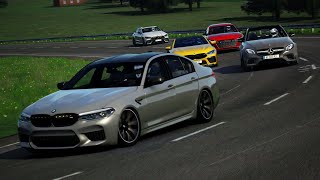 Audi RS6 Avant C8 vs Bmw M5 F90 M8 MercedesAMG GT 63 S E 63 S  Assetto Corsa [upl. by Vito133]