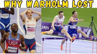 Mens 400M Hurdles Finals Paris Olympics  WARHOLMS MISTAKE That Costed Him Gold Medal  Reaction [upl. by Nolahp214]