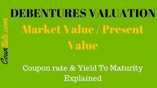 Debentures Valuation  Calculating Market Value PV of Debentures [upl. by Germano939]