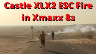 Castle XLX2 fire  Smoking Xmaxx 8s [upl. by Jankell524]