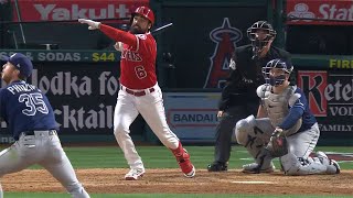 Angels Anthony Rendon hits lefthanded homer off Brett Phillips 🤣🤣🤣 [upl. by Assilam]