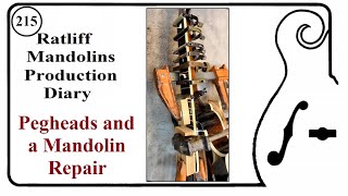 Mandolin Pegheads and a Mandolin Repair Episode 215 [upl. by Salohcim]