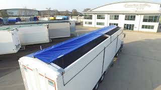 Knapen Moving Floor with Dawbarn Hydroclear Automatic Sheet System operation from the rear [upl. by Adena]