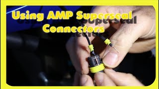 AMP Superseal connector for heated vest and battery charger [upl. by Cirdek]