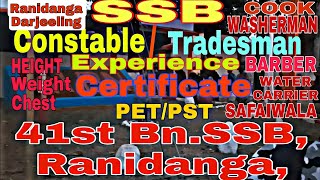 SSB Ranidanga 41st Bn SSB PETPST Physical Full Information [upl. by Adnof]