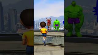 GTA V  NOBITA VS SUPERHERO 😯 shorts gta [upl. by Aneleve]