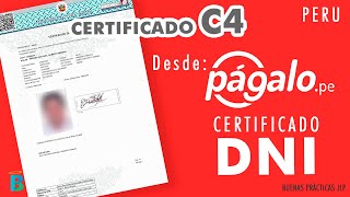 Pagar certificado de DNI C4 en Págalope [upl. by Annelise]