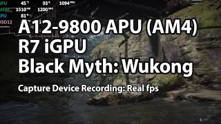 AMD A129800 AM4 APU Gaming in 2024  Black Myth Wukong [upl. by Chenee]