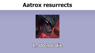 What Aatrox says when he resurrects [upl. by Ahcsropal]