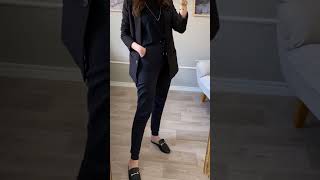 Awesome women office wear formal pants shart amp blazer beautiful formal dress ladies shorts viral [upl. by Etteinotna]