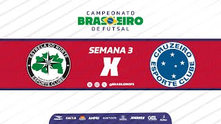 Campeonato Brasileiro  Estrela do Norte x Cruzeiro  Semana 3  Ao vivo [upl. by Alhahs]