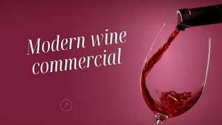 Modern Wine Commercial 2024  Cronier Wine [upl. by Winograd]