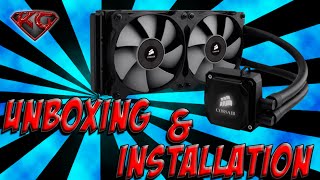 Corsair H100i CPU Cooler Unboxing amp Installation Guide [upl. by Eiralam]