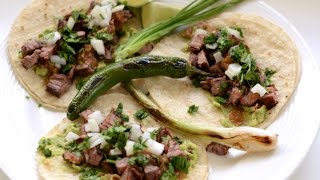 Carne Asada Tacos Recipe  English Subtitles [upl. by Pejsach543]