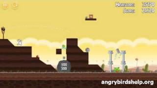 Angry Birds Level 313  3 Star Walkthrough [upl. by Lered]