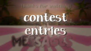 Contest entries Messagesanimaljam [upl. by Fagaly]