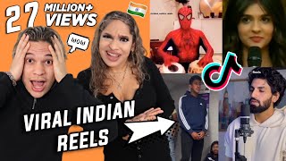 NO WAY THIS IS REAL Latinos react to Viral Indian ReelsTikToks  Vol 7 [upl. by Gerrilee]